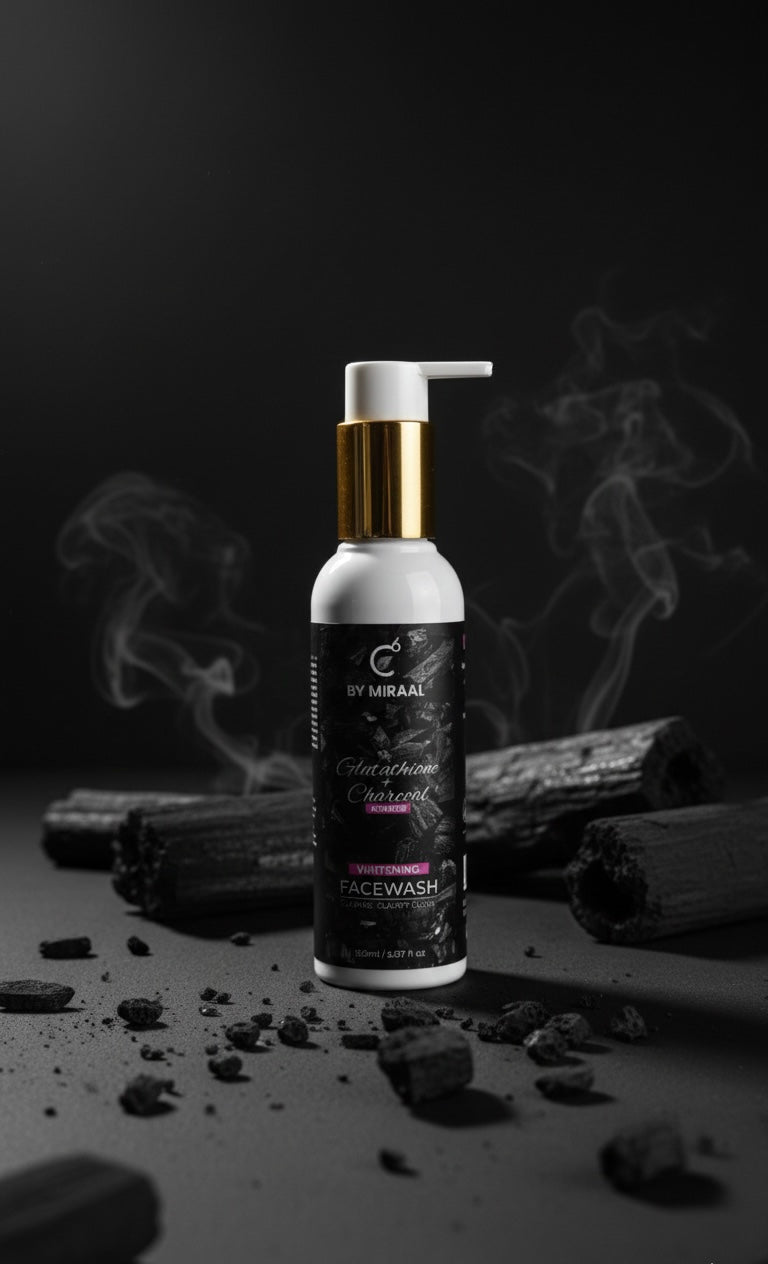 C6 BY MIRAAL GLUTATHIONE AND CHARCOL FACE WASH