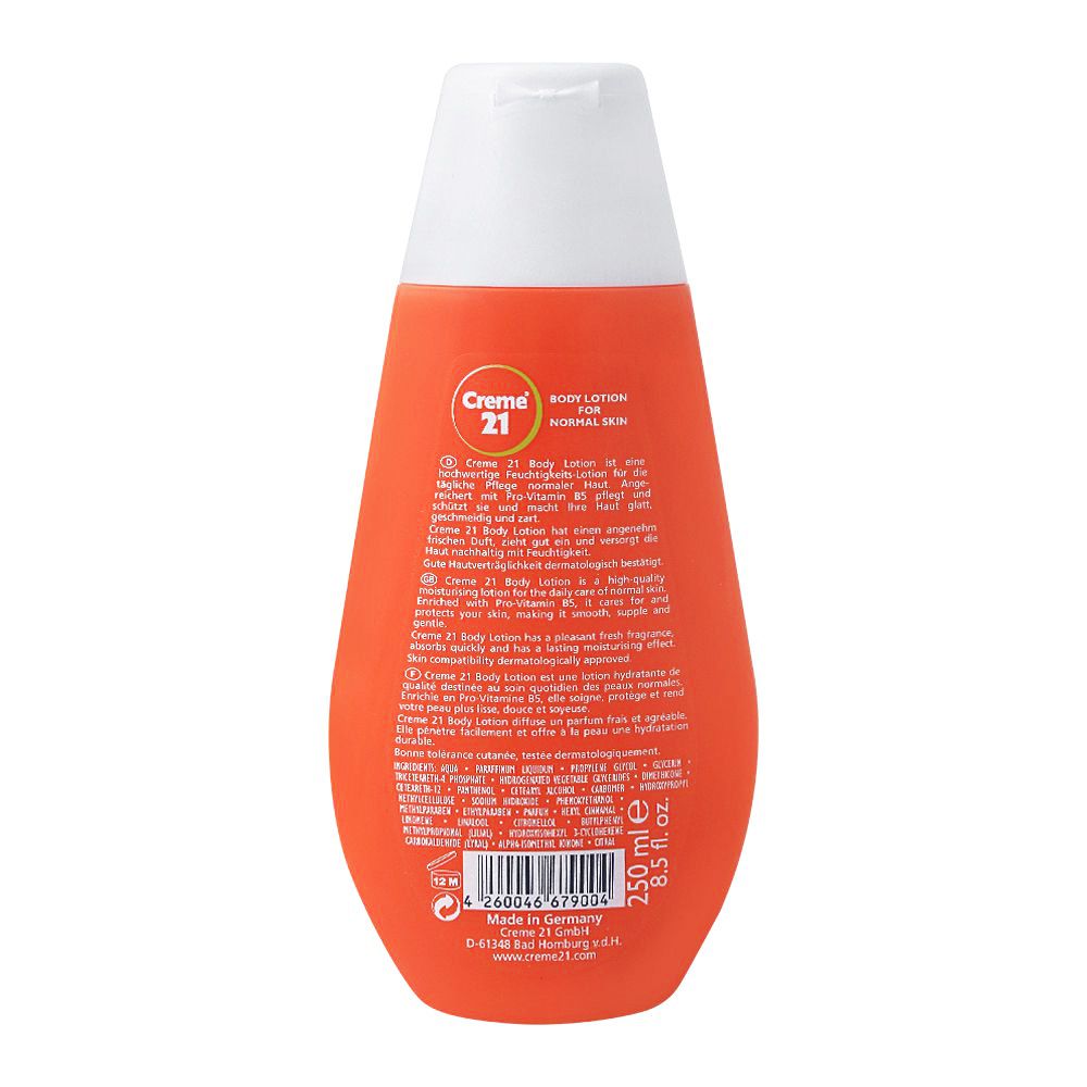 Creme 21 Body Lotion, Normal Skin, 250ml