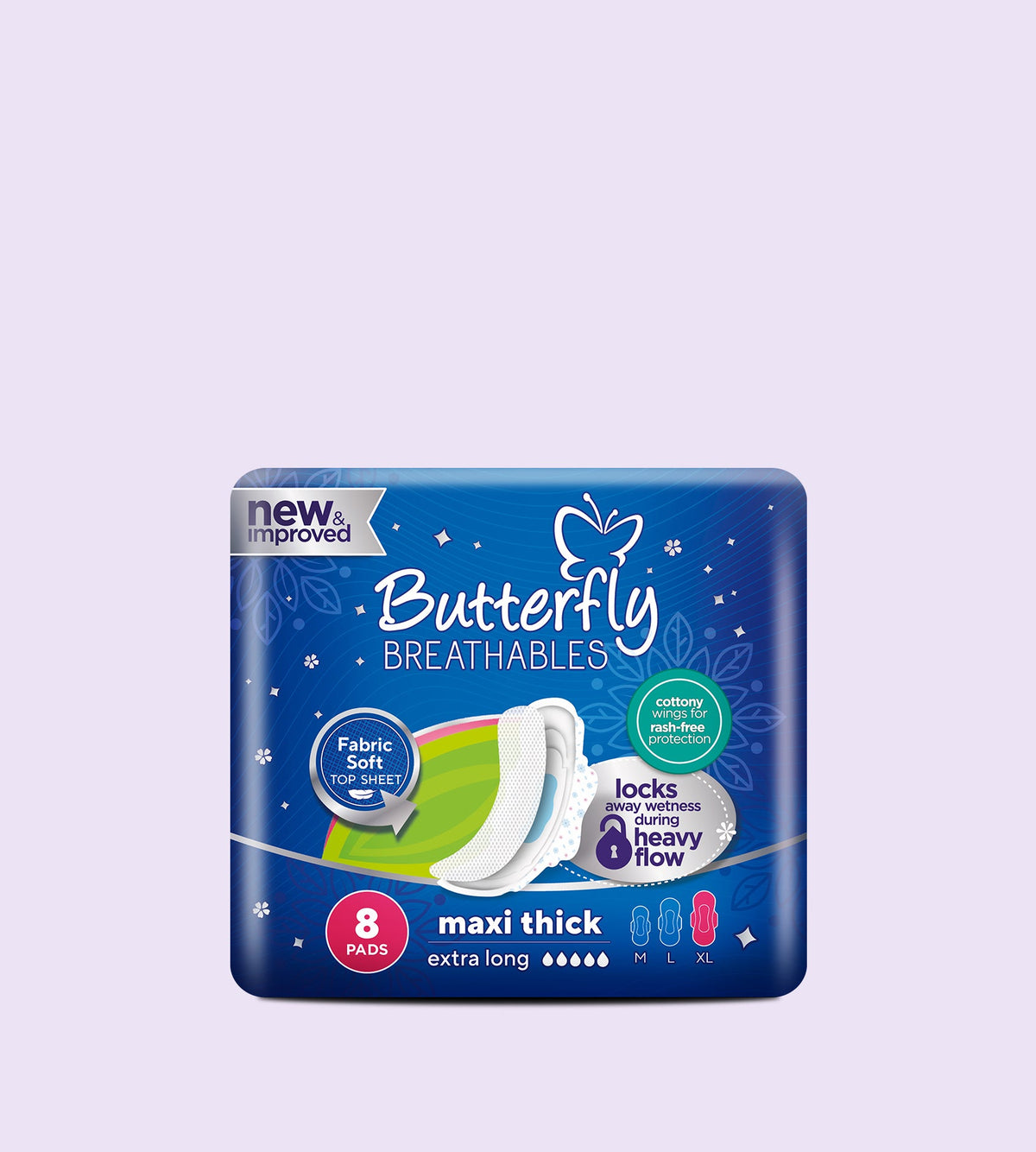 Butterfly Breathables Maxi Thick Sanitary Pads