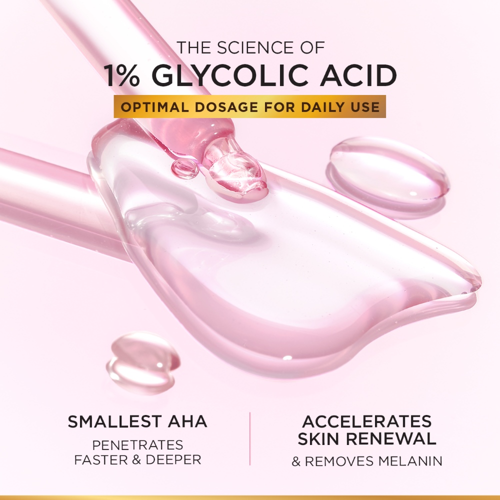 L'Oreal Paris Glycolic Bright Instant Glowing Serum, Reduces 57% Dark Spots, 30ml