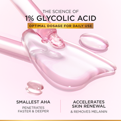 L'Oreal Paris Glycolic Bright Instant Glowing Serum, Reduces 57% Dark Spots, 30ml