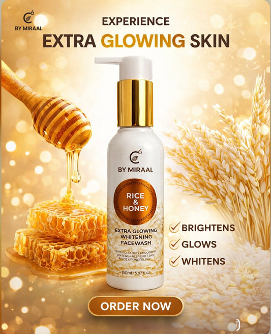 C6 BY MIRAAL RICE AND HONEY FACE WASH