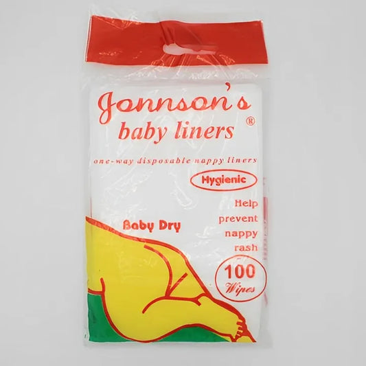 JHONSONS BABY  LINER 100 Sheets Baby Disposable Diapers
