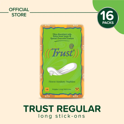 Trust Regular Long Stick Ons Pads 16 Pieces