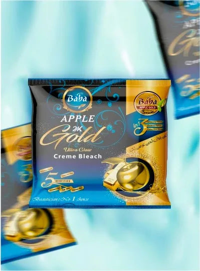 BABA APPLE 24 k Bleach Cream(Cool effect)
