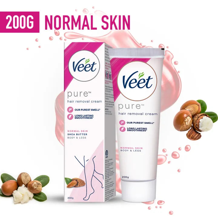 Veet Pure Hair Removal Cream Normal 200g - Body & Legs