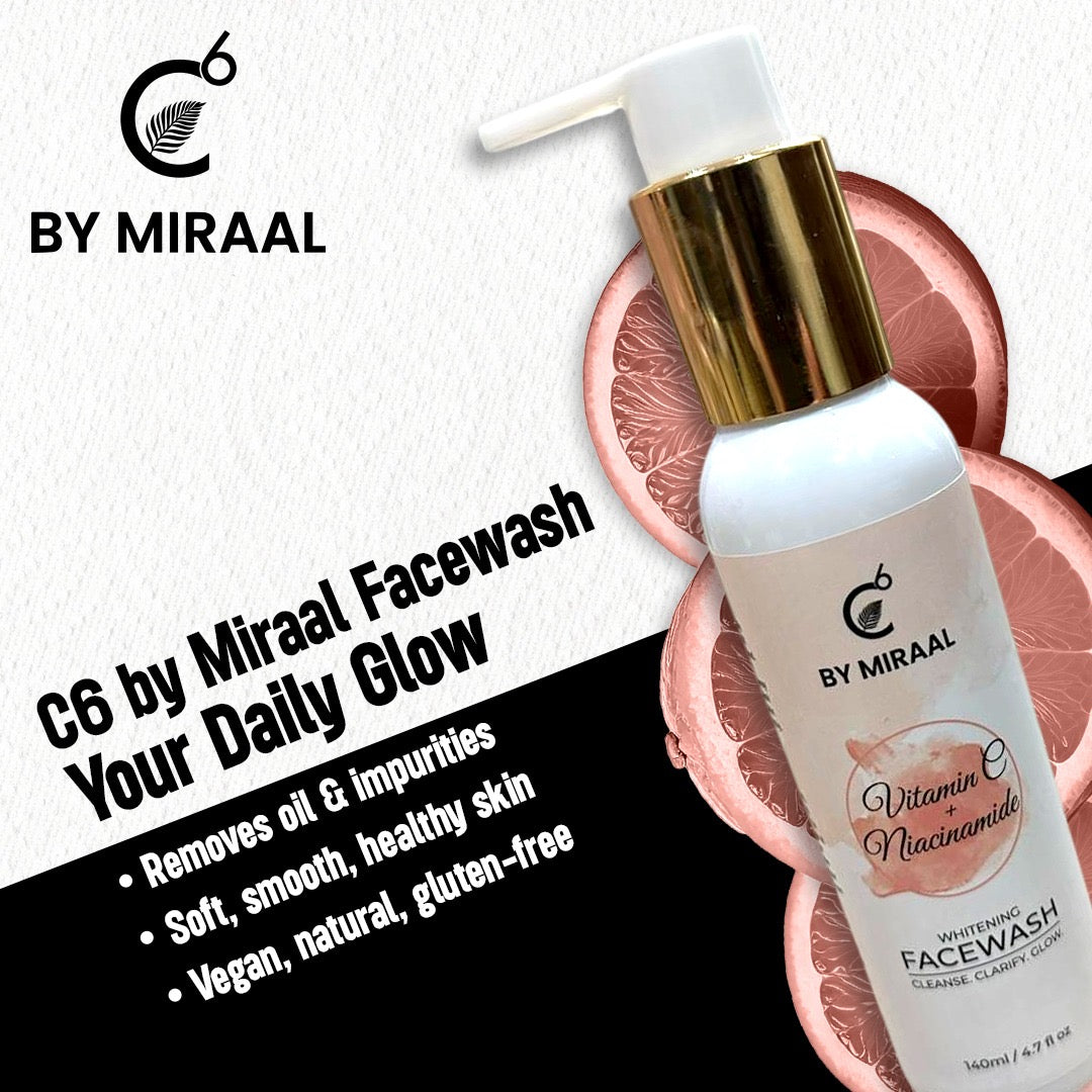 C6 BY MIRAAL VITAMIN C & NIACINAMIDE  FACE WASH