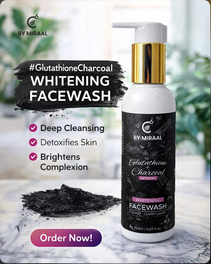 C6 BY MIRAAL GLUTATHIONE AND CHARCOL FACE WASH