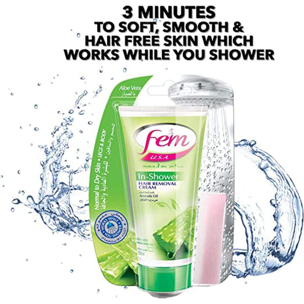 Fem USA Hair Removal Cream with Skin Soothing Sandal