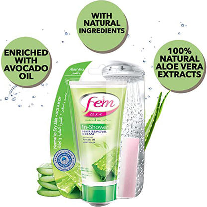 Fem USA Hair Removal Cream with Skin Soothing Sandal