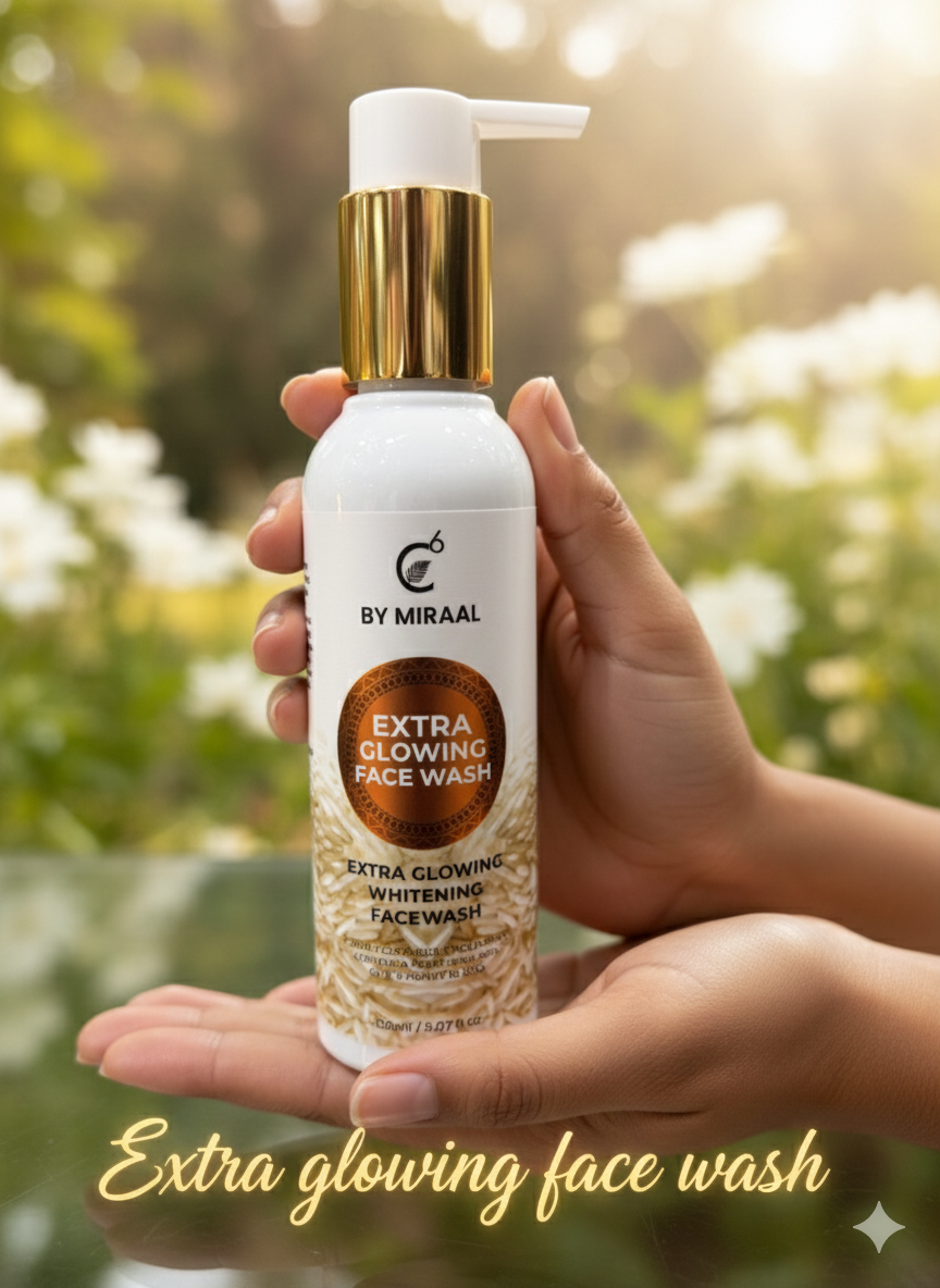 C6 BY MIRAAL RICE AND HONEY FACE WASH