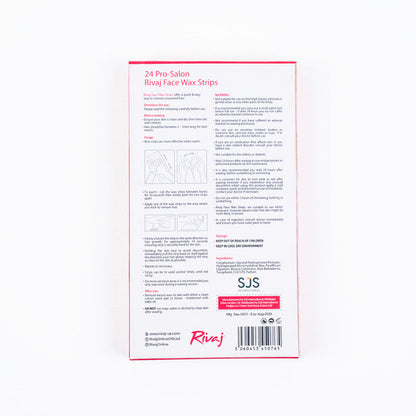 RIVAJ-UK Face Wax Strips ( PACK OF 24PCS)