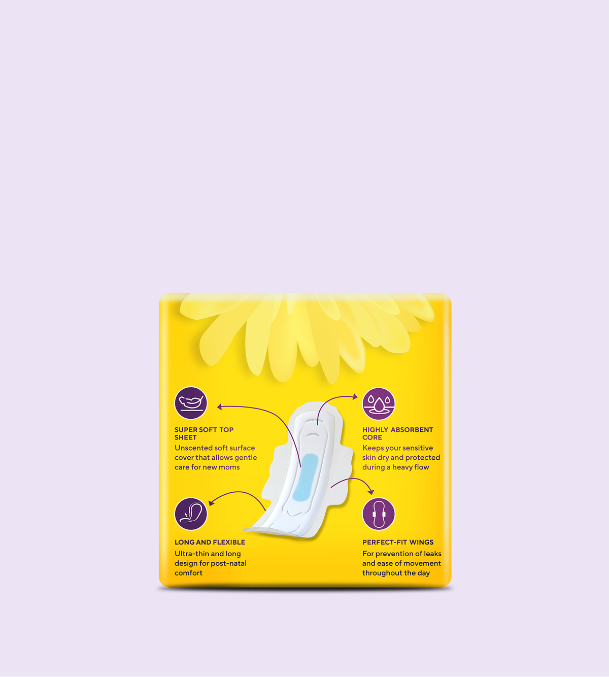 Mother Comforts Ultra-Sanitary Pads Long 16 Pcs