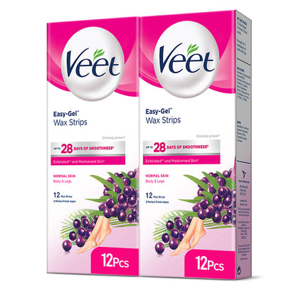 Veet Body Wax Strips  12 Pieces