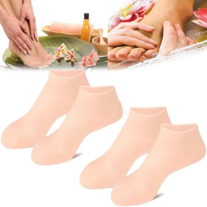 Silicone Exfoliating Foot and Hand Socks Gloves Set