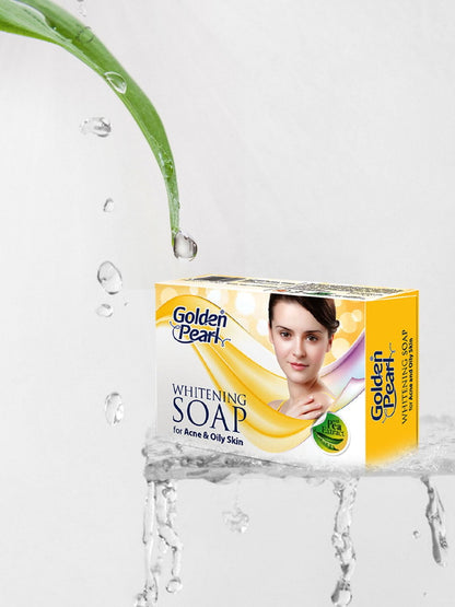 GOLDEN PEARL Whitening Soap - Acne Prone & Oily Skin