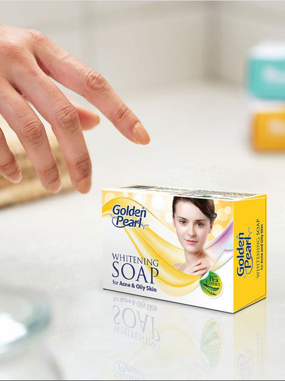GOLDEN PEARL Whitening Soap - Acne Prone & Oily Skin