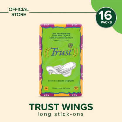 Trust Wings Long Stick Ons 16 Pcs