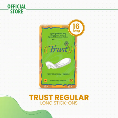 Trust Regular Long Stick Ons Pads 16 Pieces
