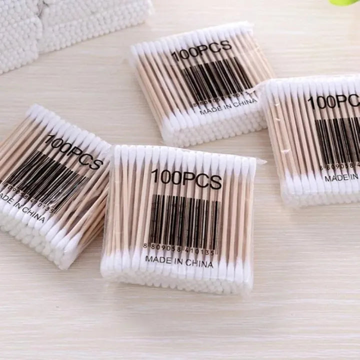Cotton Buds (Pack of 100) • Soft Buds • Good Quality • Ear Cleaning Swabs
