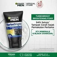 Garnier Face Wash Turbo Bright Super Duo Foam Vitamin C 100Gm