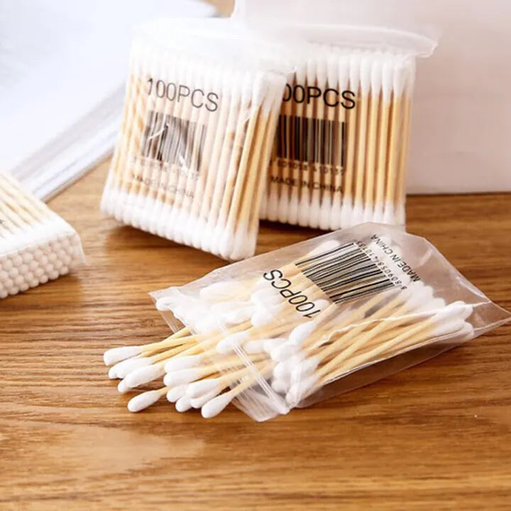 Cotton Buds (Pack of 100) • Soft Buds • Good Quality • Ear Cleaning Swabs