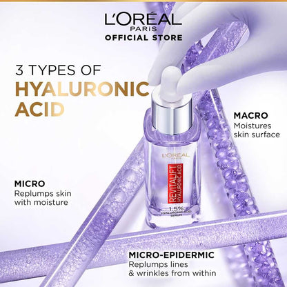 L'Oreal Paris Innovation Revitalift Hyaluronic Acid 1.5% Hyaluron Serum, 30ml