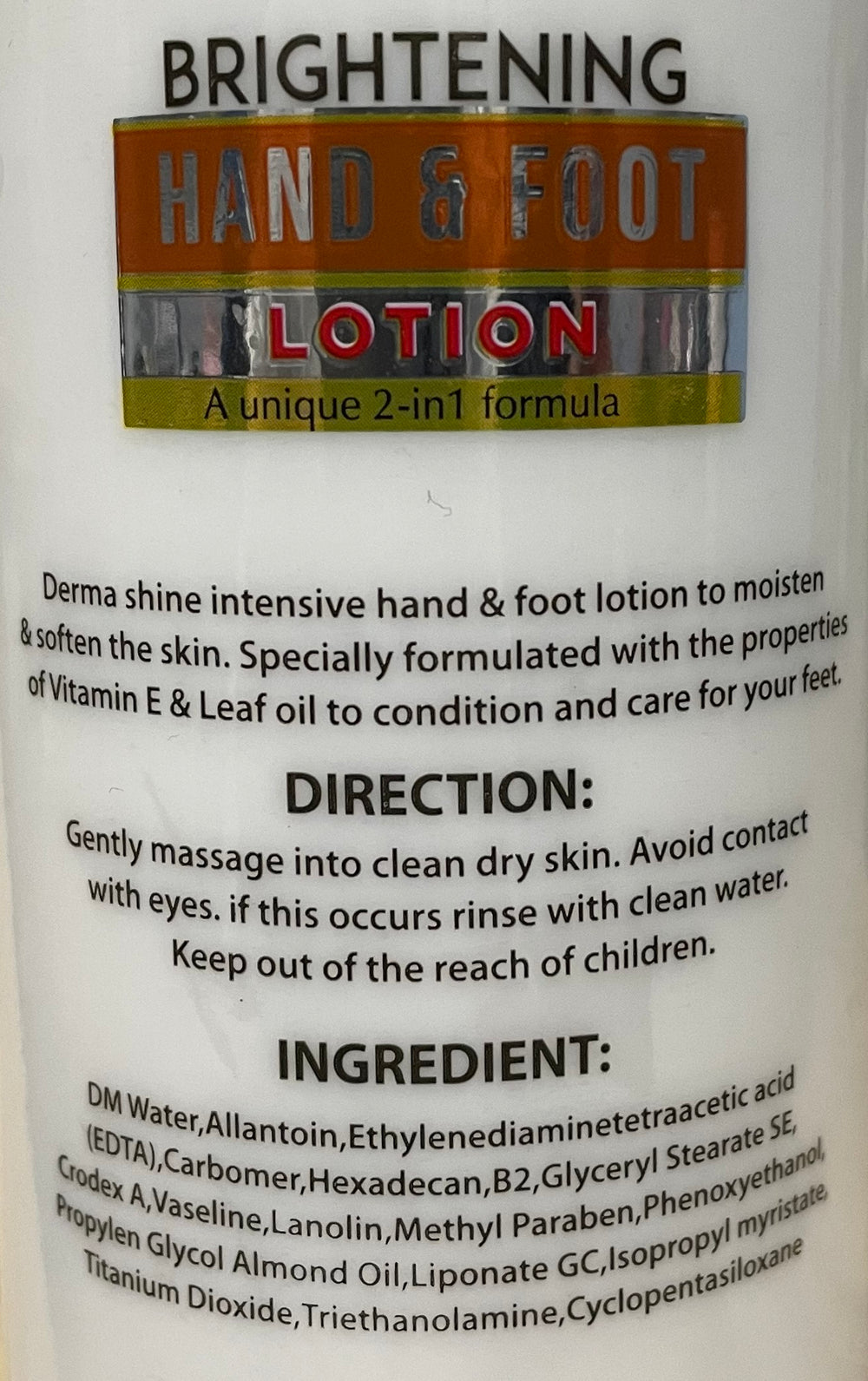 Derma Shine Brightening Hand & Foot Lotion
