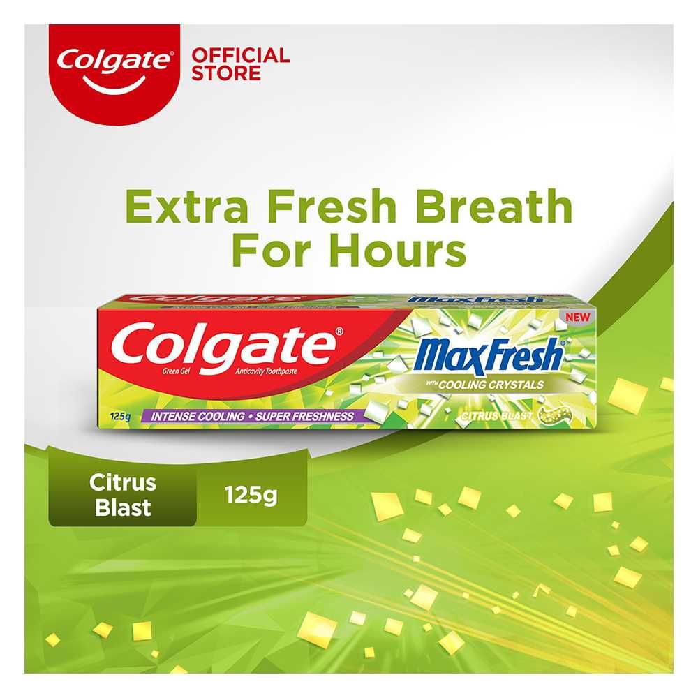 Colgate MaxFresh Green Gel Citrus Blast Toothpaste 125gm