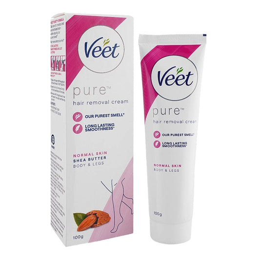 Veet Pure Hair Removal Cream with Shea Butter for Normal Skin, 100g