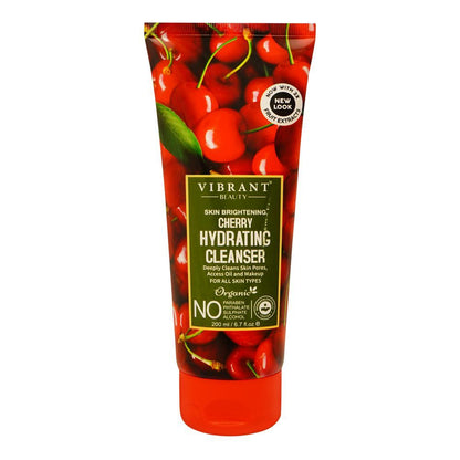 Vibrant Beauty Brightening Hydrating Cherry Cleanser, For All Skin Types, 200ml