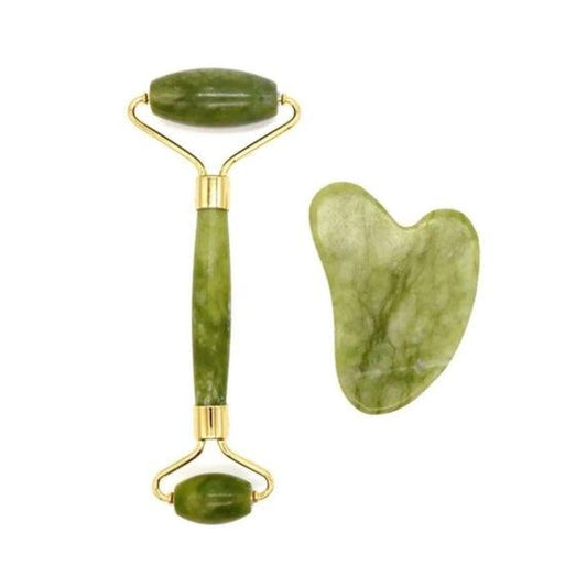 2 In 1 Jade Roller & Gua Sha Set